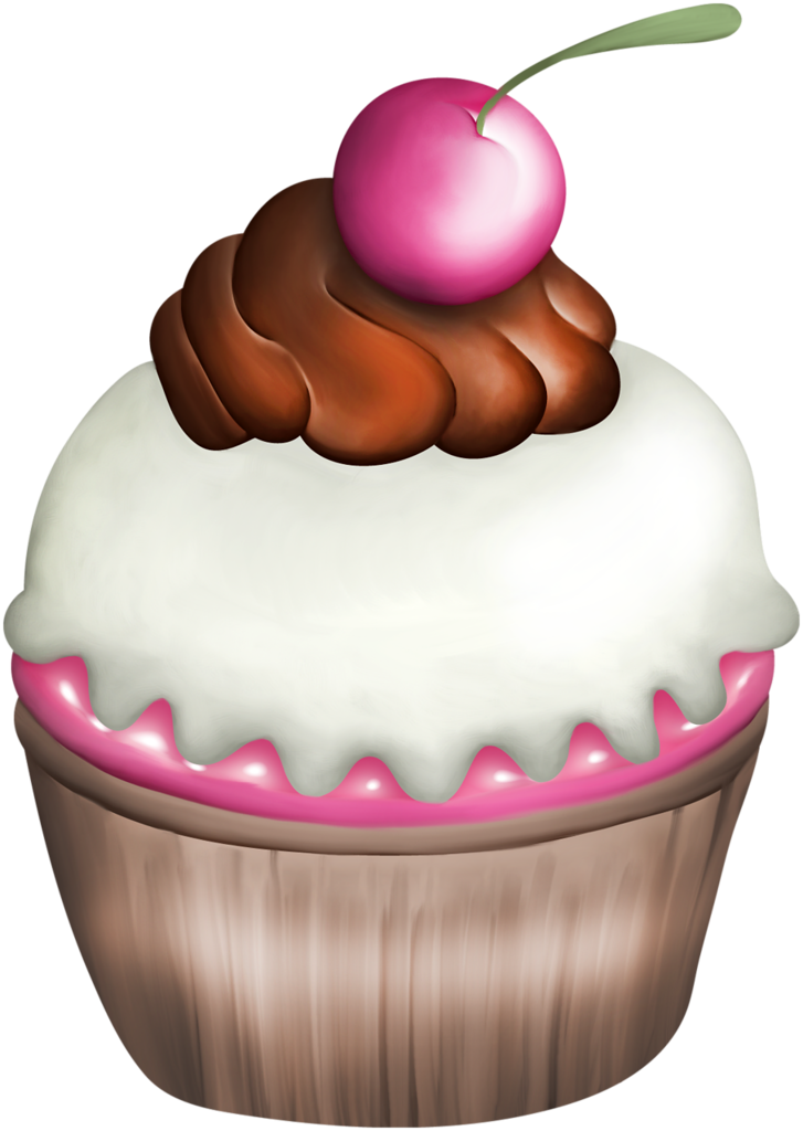 Vc Fashionable El1 - Decoupage Cupcakes (727x1024), Png Download