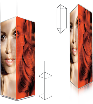 Flex S 009 010 Web - Totem Display (350x360), Png Download