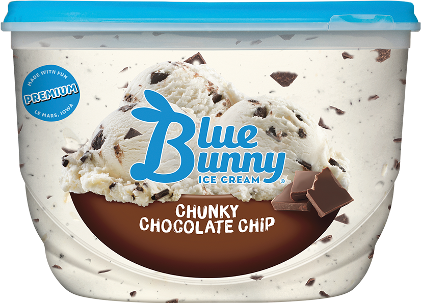 Blue Bunny Chocolate Chip Ice Cream (847x600), Png Download