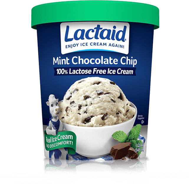 Lactaid® Mint Chocolate Chip Ice Cream - Lactaid Ice Cream (640x640), Png Download