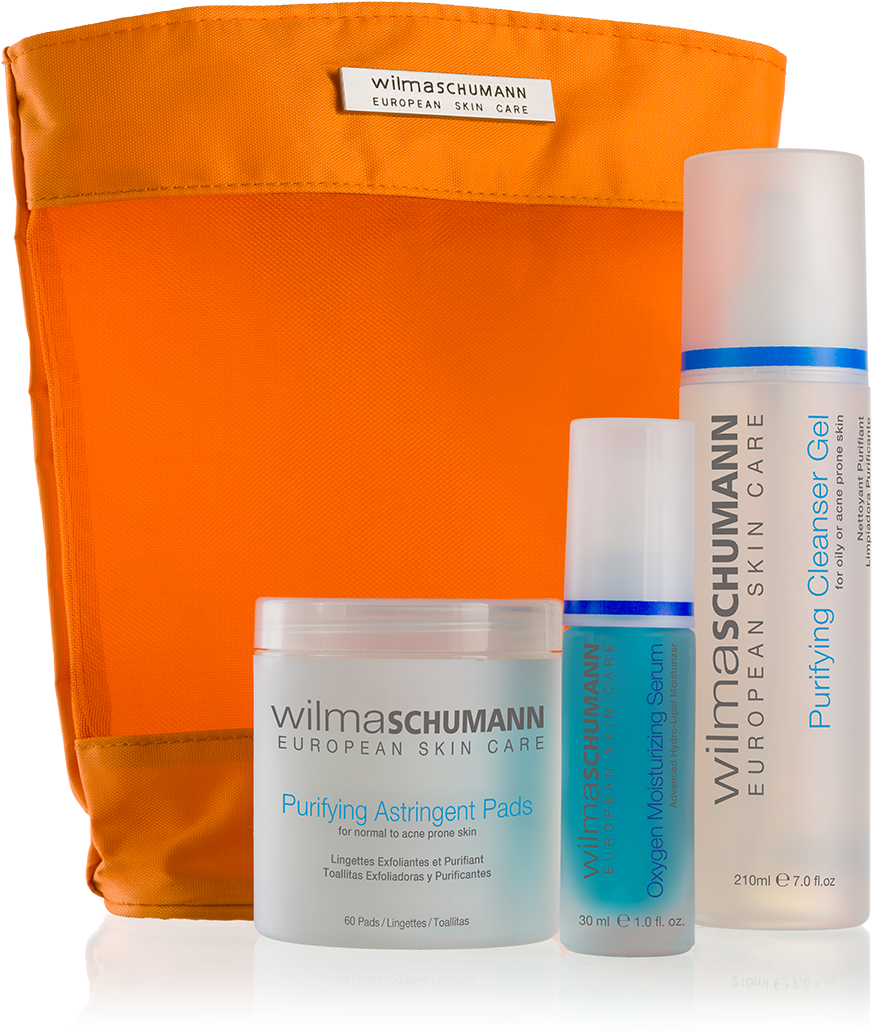 Oily Acne Prone Skin Kit - Wilma Schumann Moisture Activ Gel-crème 50ml (1000x1070), Png Download