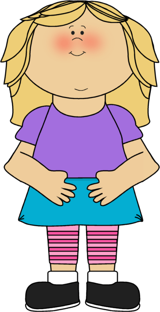 Little Blonde Girl Clipart 4 By Christopher - My Cute Graphics Girl (329x640), Png Download