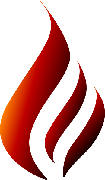 How To Set Use Fire Leaf Clipart - Fire And Leaf (348x595), Png Download