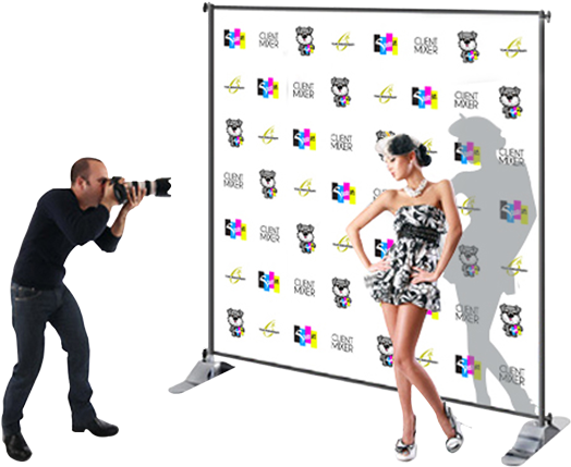 Step And Repeat - Back Drop 8'x8' Vinyl Banner Quantity(1) (1170x467), Png Download