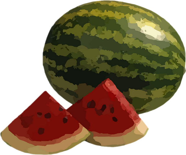 Pastèque Png - Watermelon (600x500), Png Download