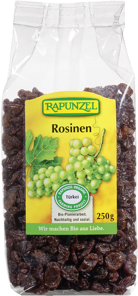 Order Online - Rapunzel Organic Raisins, 250g (600x600), Png Download