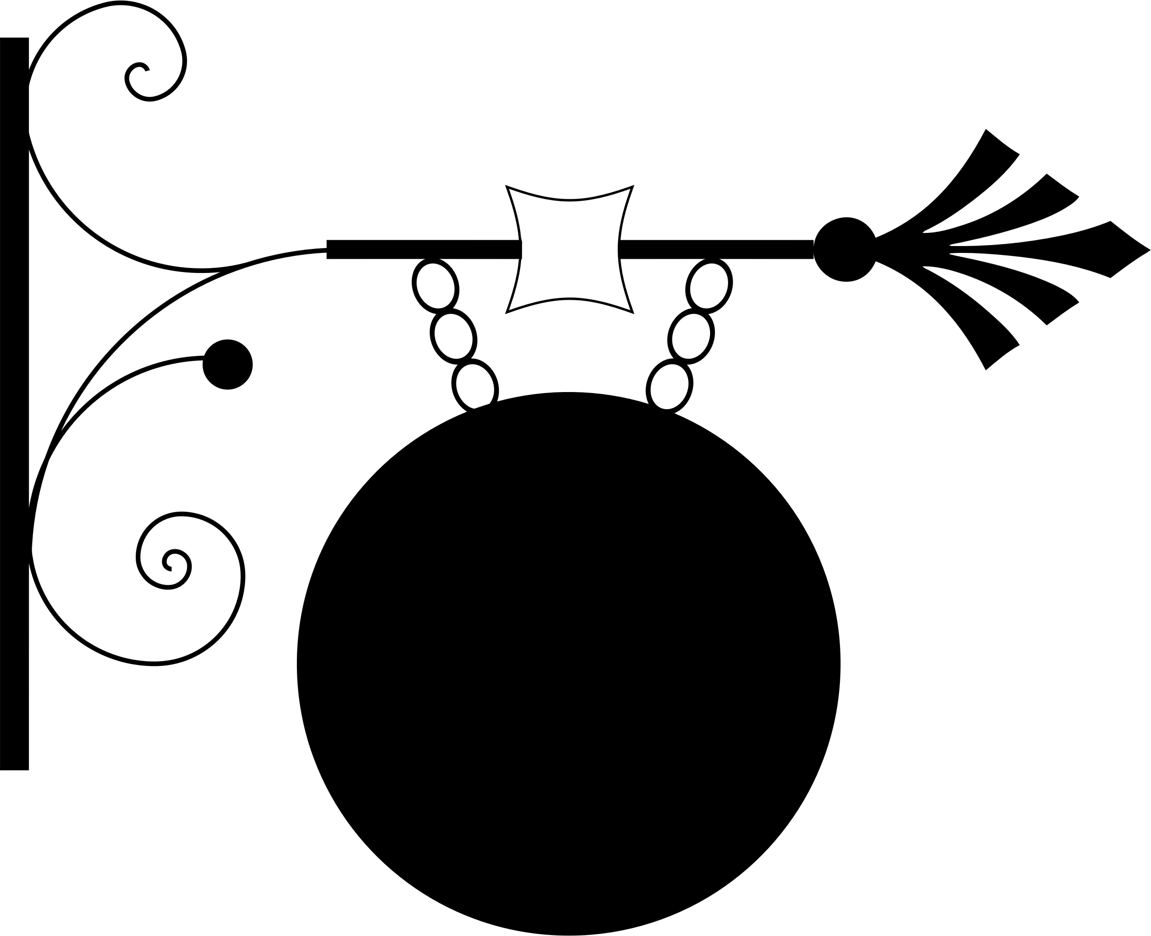 This Free Icons Png Design Of Wrought Iron Sign 2 (2357x1917), Png Download