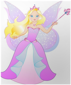 The Princess Has The Wings And Magic Wand Poster • - Wall (400x400), Png Download