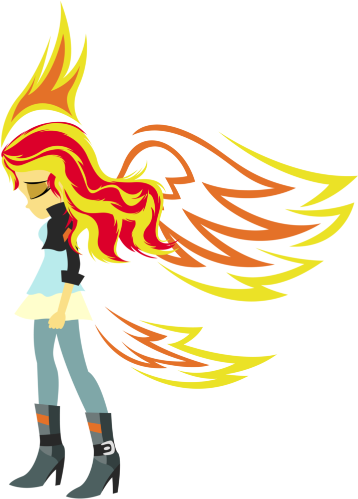Sunrise Phoenix By Zuko42 On Deviantart - My Little Pony Sansat Shimmer (790x1011), Png Download