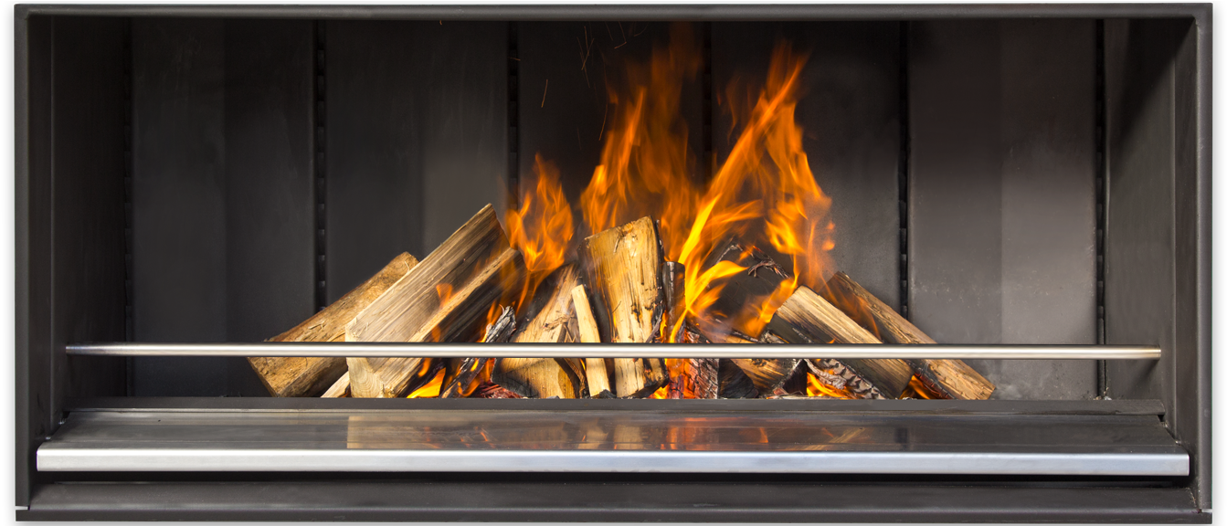 Frameless Fireplace Mode - Fireplace (1600x575), Png Download