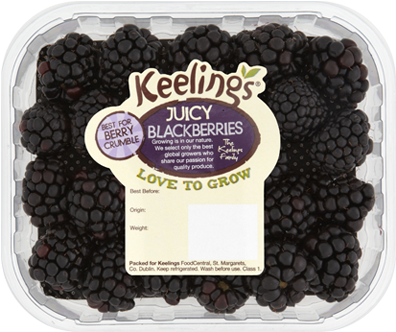 Keelings Blackberries - Keelings Sweet Irish Strawberries (489x347), Png Download