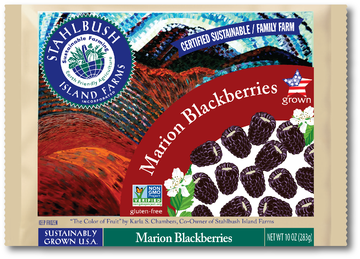 A Truly Oregon Berry, Marion Blackberries Or Marionberries - Stahlbush Island Farms (1254x938), Png Download