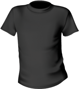 Tshirt Design Template Black1 - Shirt (600x540), Png Download