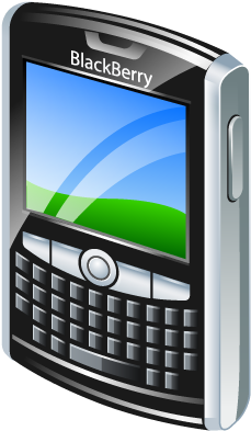 Blackberries Cliparts - Blackberry Mobile Clipart (400x400), Png Download