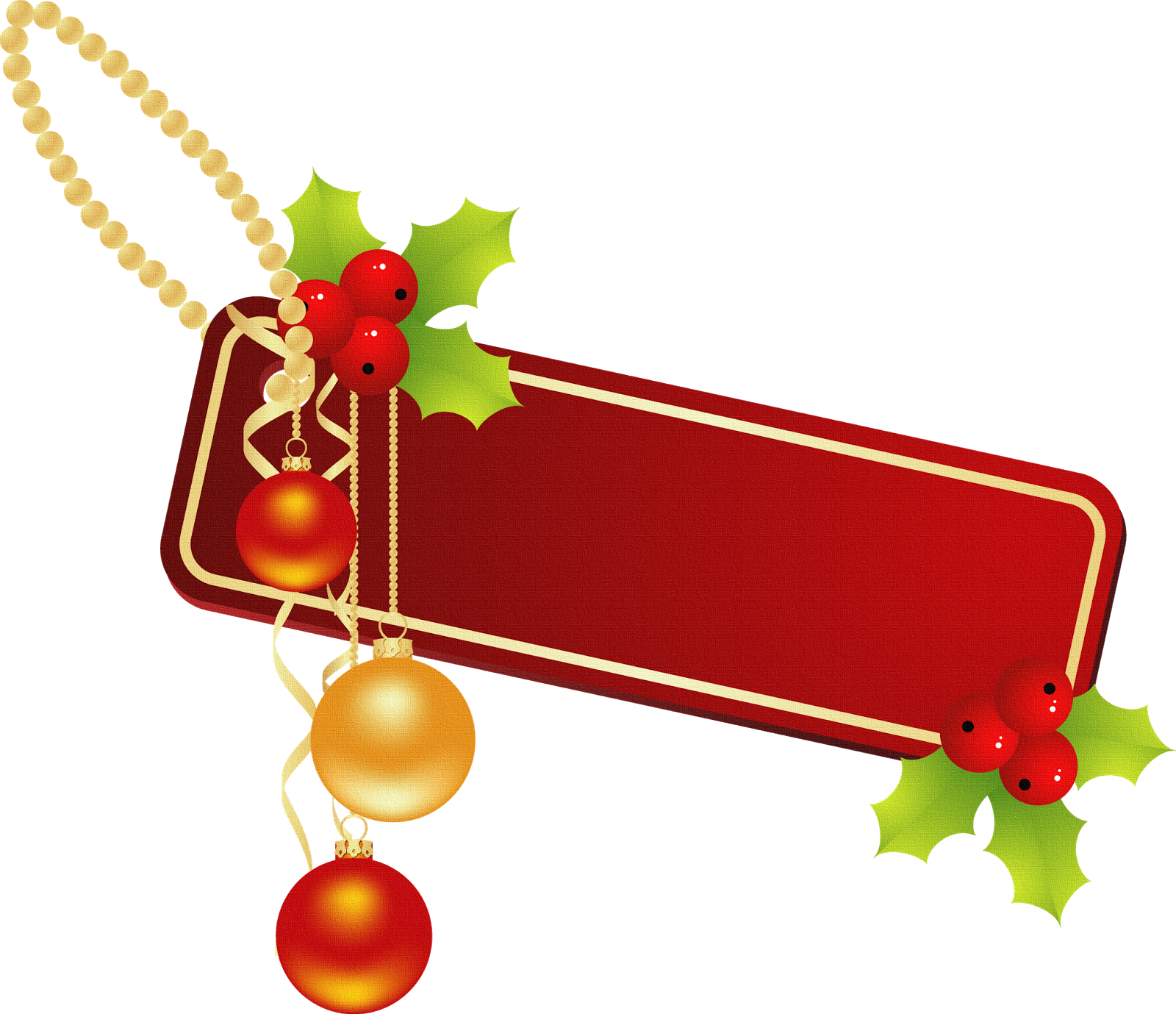 Decoraciones De Navidad En Png - Adornos De Navidad Png (1600x1379), Png Download