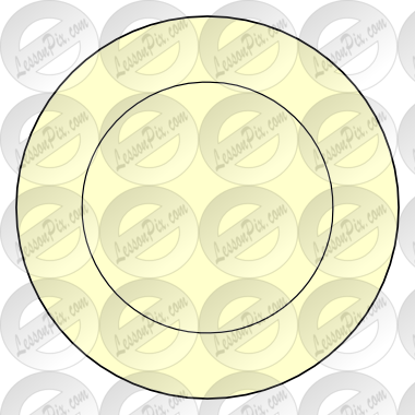 Plate Picture For Classroom / Therapy Use Great Plate - Clip Art (380x380), Png Download
