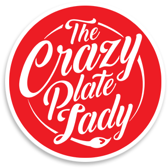 Crazy Plate Lady - Illustration (350x350), Png Download