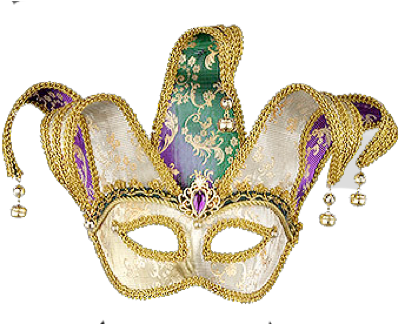 Mardi Gras Masks And Beads Png - Mardis Gras Masks Png (412x323), Png Download