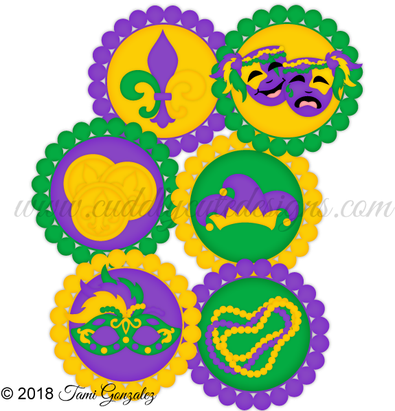 Mardi Gras Tokens - Mardi Gras (600x600), Png Download
