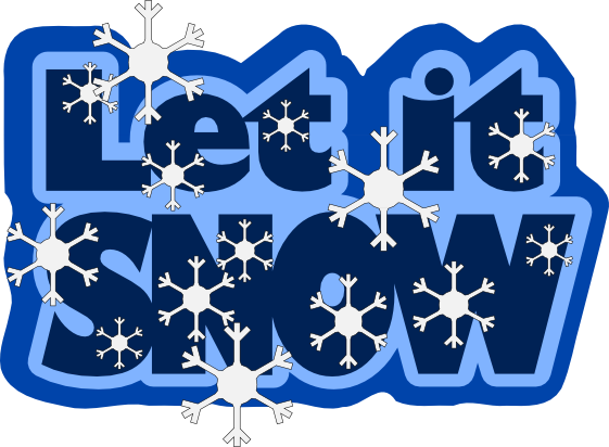 Let It Snow (561x412), Png Download
