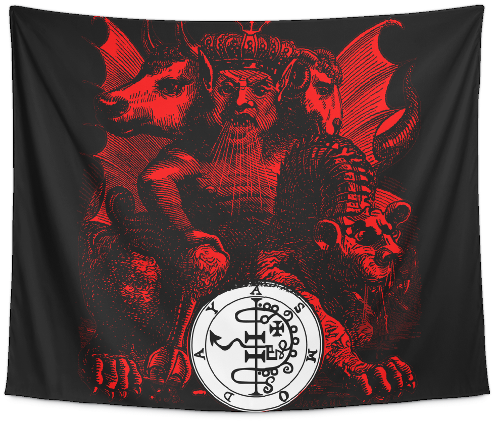 Asmodeus Demon King Tapestry - Black Light Bacchanalia; Compact Disc; Primary Artist (1024x1024), Png Download