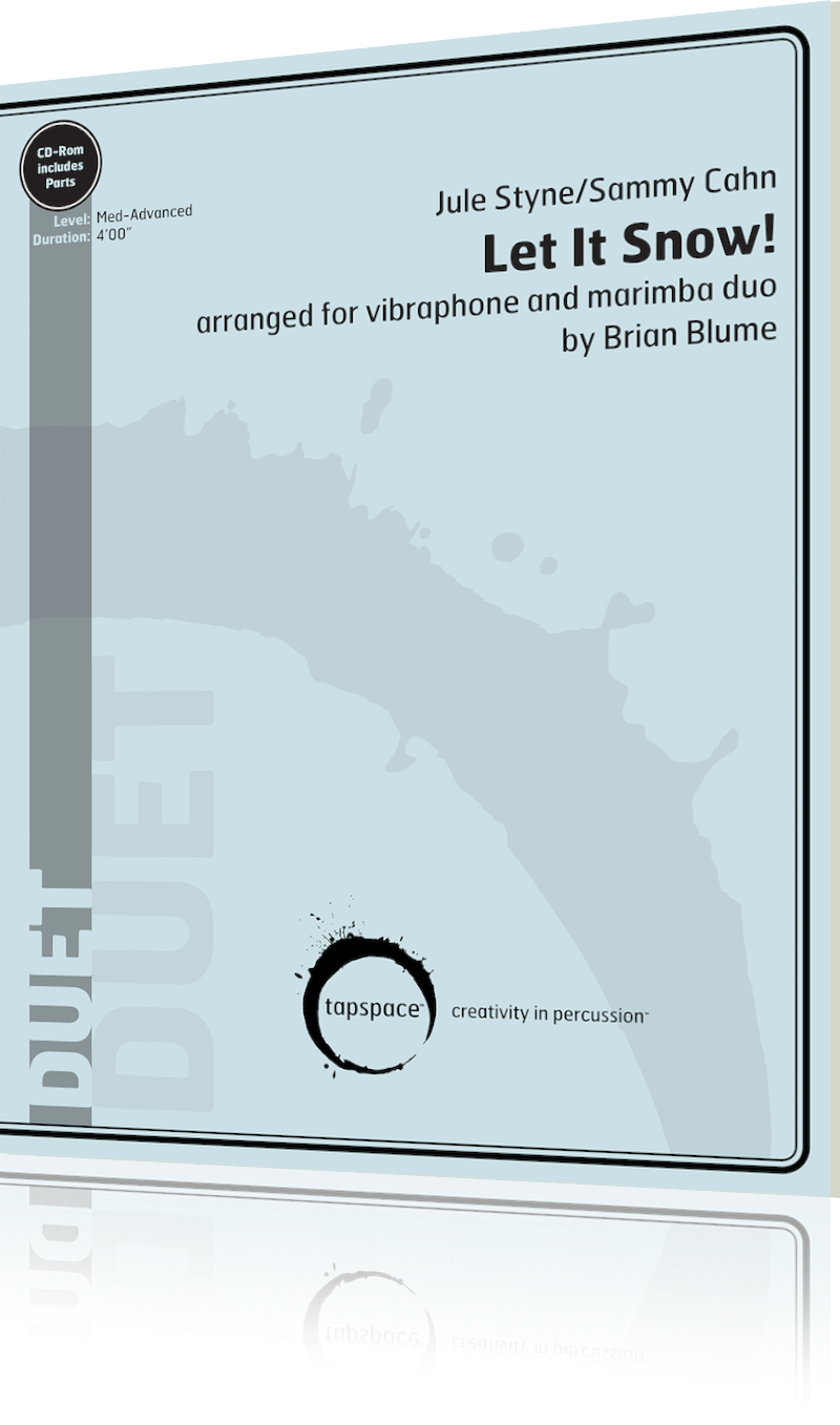 Let It Snow - Conversation, For Two Tambourines By Bobby Lopez - (800x1357), Png Download