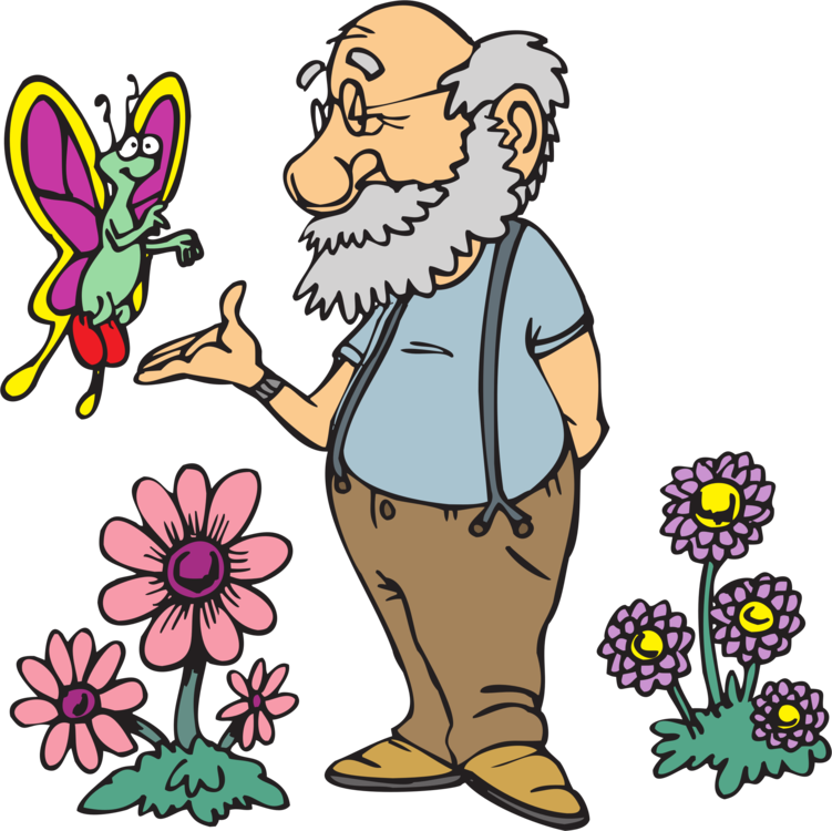 Cartoon Drawing Man Illustrator - Nice Old Man Cartoon (751x750), Png Download