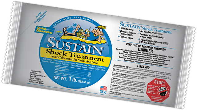 Sustain® Shock Treatment - Swimming Pool (640x359), Png Download