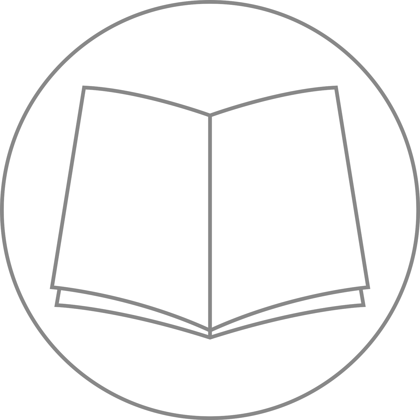 Book Logo - Book Logo White Png (1460x1460), Png Download