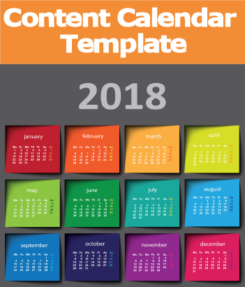 2018 Content Editorial Calendar Template Social Media - Social Media Marketing Calendar 2018 Template (351x411), Png Download