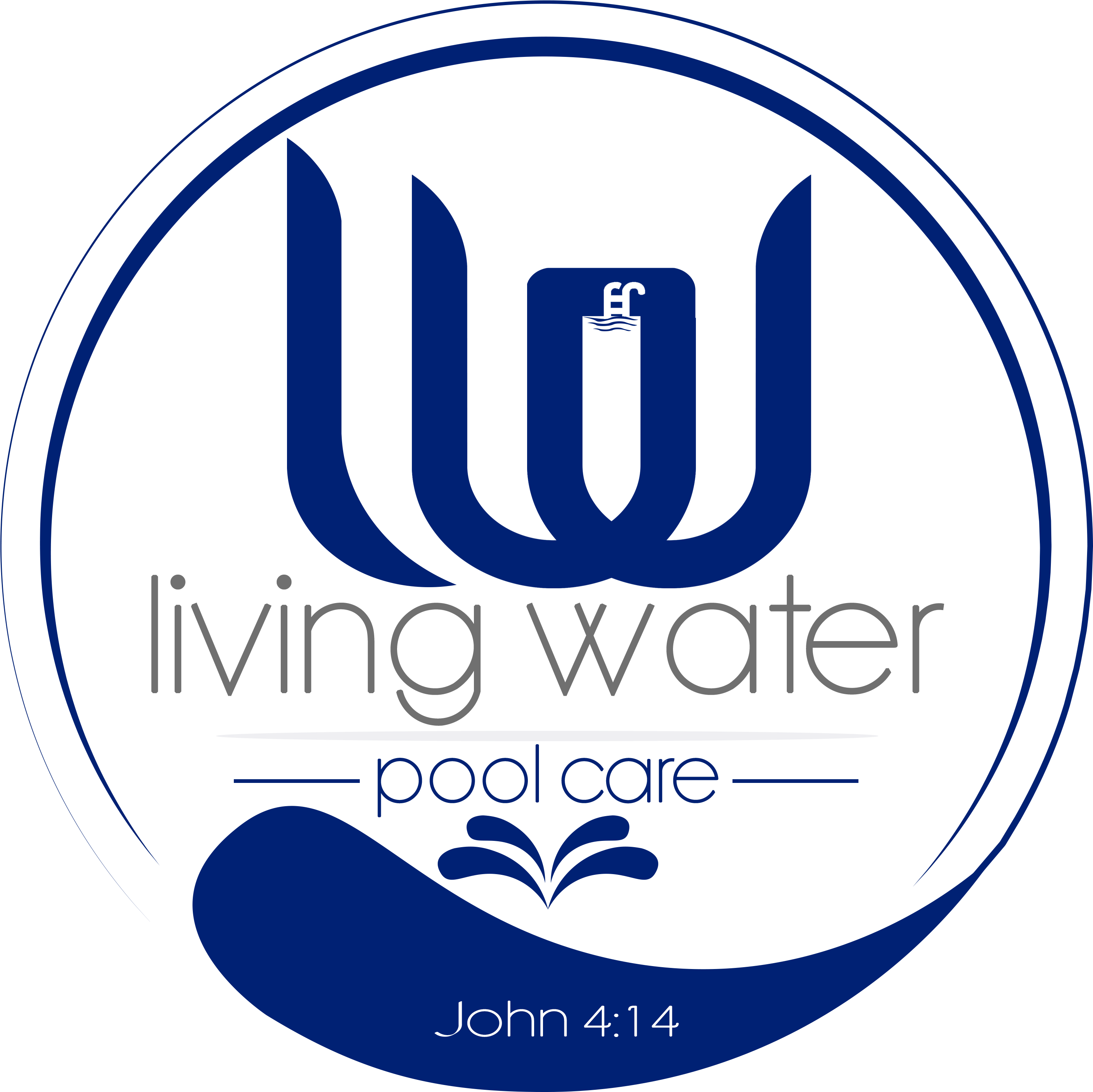 Living Water Pool Care (3000x3300), Png Download