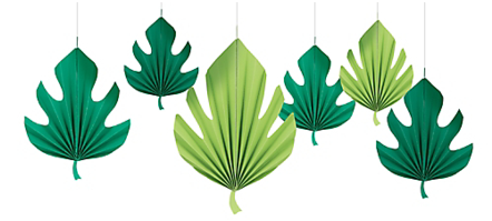 Monstera Leaf Paper Fans - Illustration (441x600), Png Download