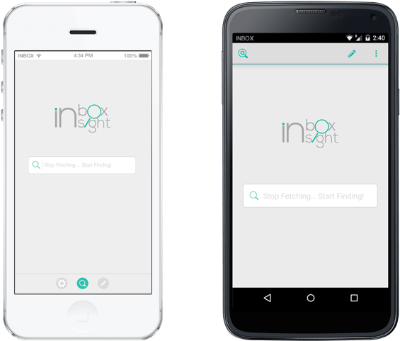 Like We Said, Inbox Insight Is Unlike Any Other Email - Mobile App Search Box (578x487), Png Download