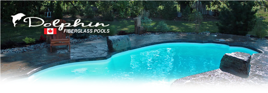 Swimming Pools - Cancun Dolphin Fiberglass Pool (900x328), Png Download