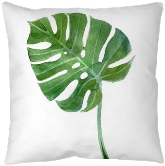 Monstera Leaf Watercolor (400x400), Png Download