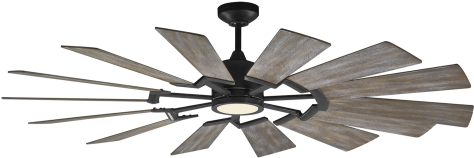 62" Prairie Fan - Monte Carlo Prairie Ceiling Fan (480x480), Png Download