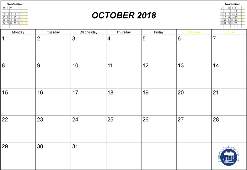 October 2018 Calendar Holidays Nz Calendar Free - September Calendar Printable 2017 Black (842x595), Png Download