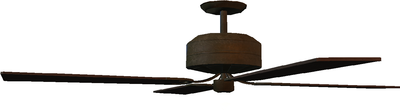 Fo4 Ceiling Fan - Fallout Ceiling Fan (1415x630), Png Download