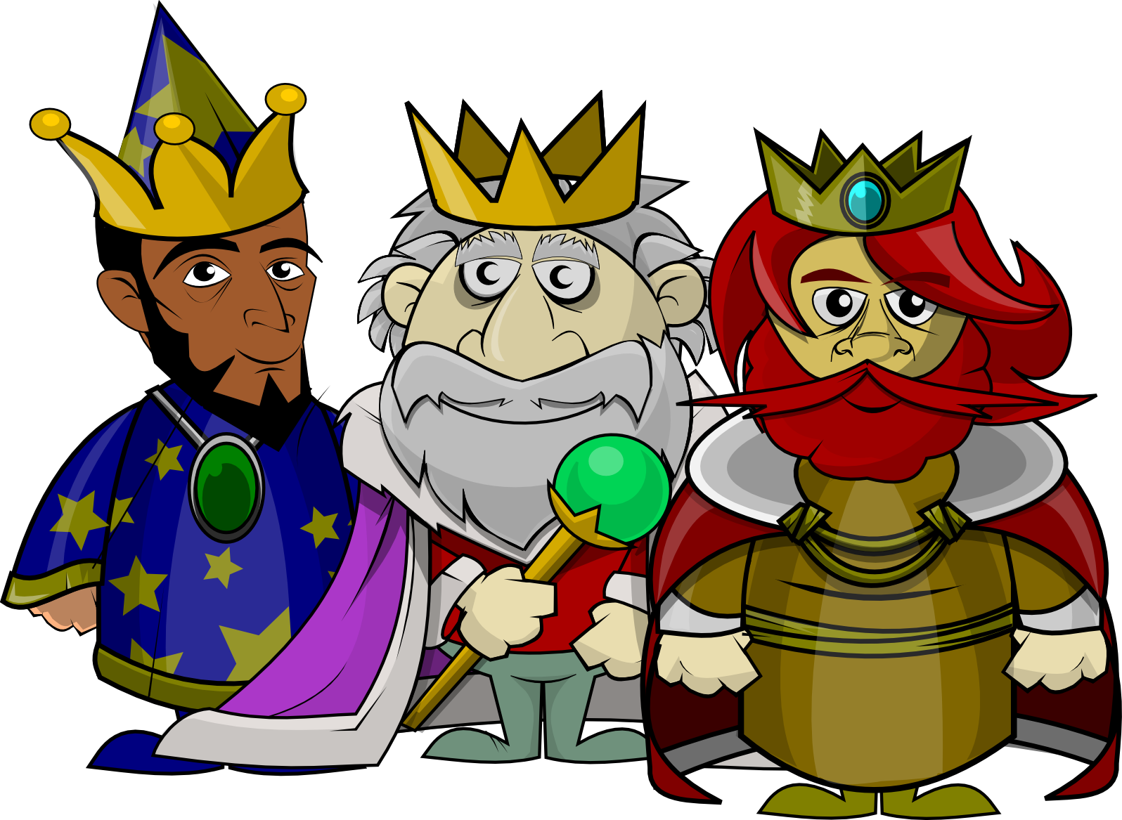 Reyes-magos - Reyes Y Papa Noel No Existen (1596x1167), Png Download