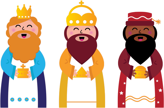 Reyesmagos - Three Wise Men Cartoon (700x450), Png Download