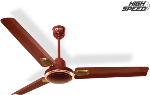 Electrical Ceiling Fan Png Transparent - Orient High Speed Ceiling Fan Jazz Metallic Bronze (500x360), Png Download