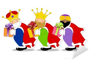Año Nuevo Y Reyes Magos (400x400), Png Download