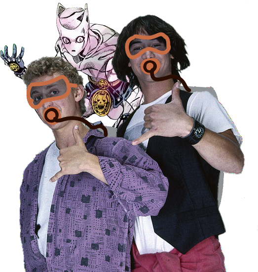 Bill And Ted (522x558), Png Download