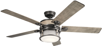 How To Install Electrical Box For Ceiling Fan Inspirational - Kichler 310170avi 60 Inch Ahrendale Fan (469x368), Png Download