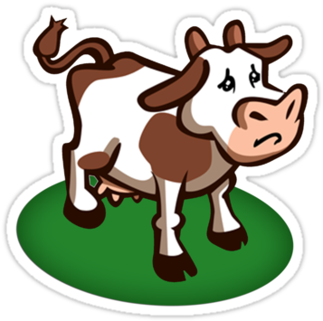 Sad Cow Mascot - Bcg Matrix Cash Cows (375x360), Png Download