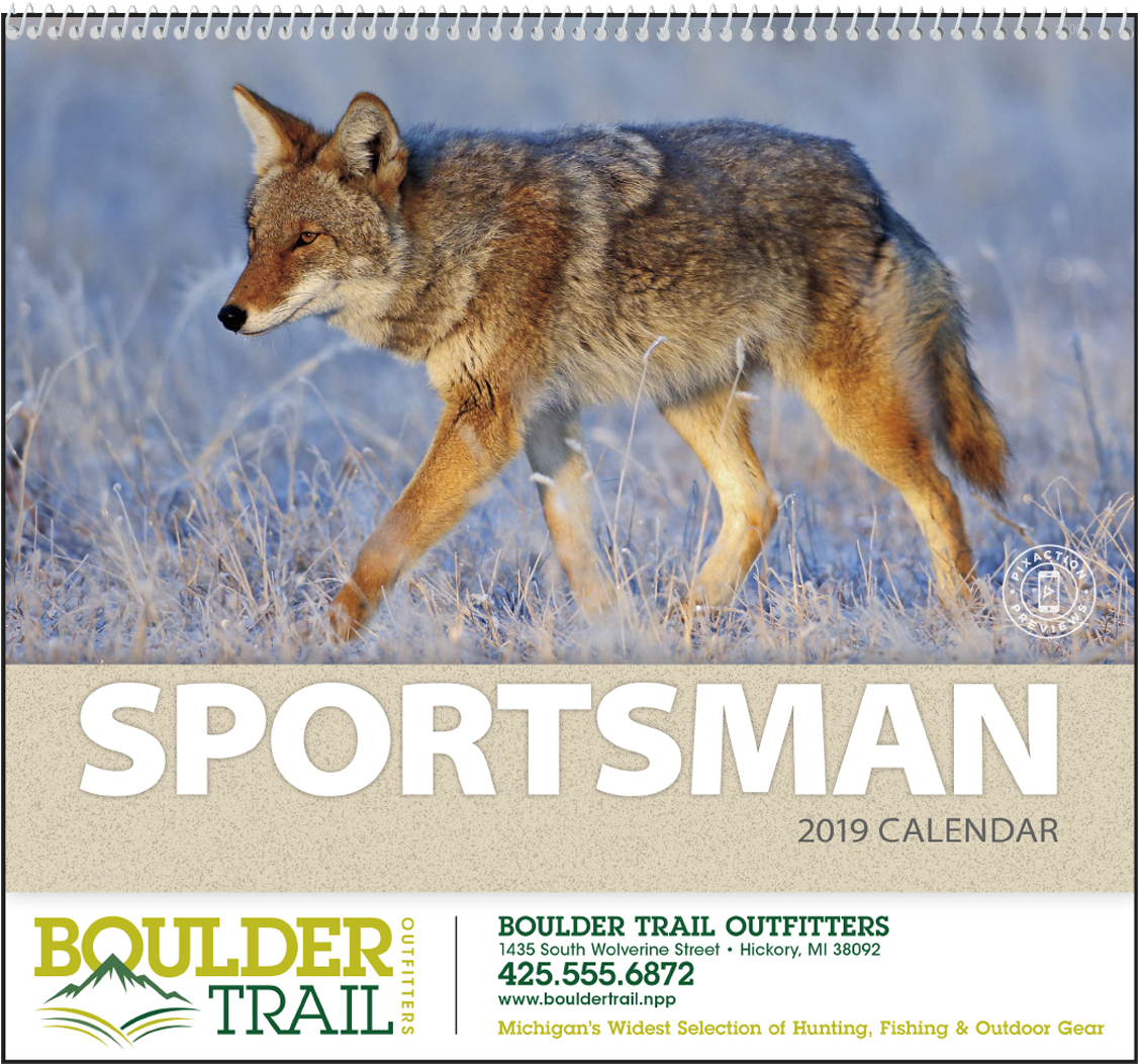 Picture Of Sportsman Wall Calendar - Calendar (1200x1200), Png Download