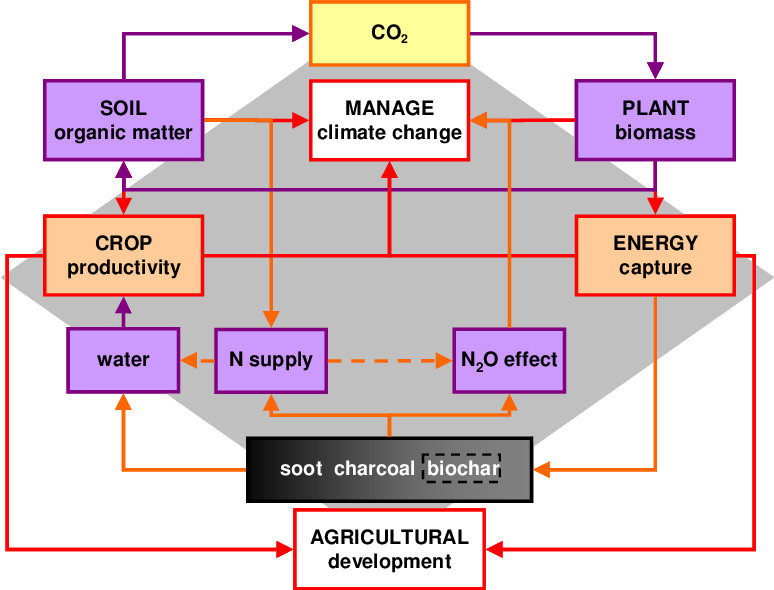 The Key Physical , Natural (orange Arrows) And Anthropogenic - Diagram (774x590), Png Download