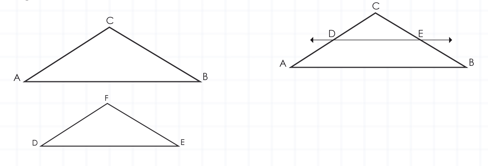Semenjanza De Triangulos Fig 1 - Portable Network Graphics (1644x560), Png Download