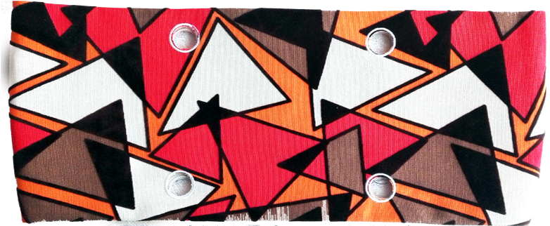 Borde Decorativo Triángulos Multicolores - Patchwork (800x428), Png Download