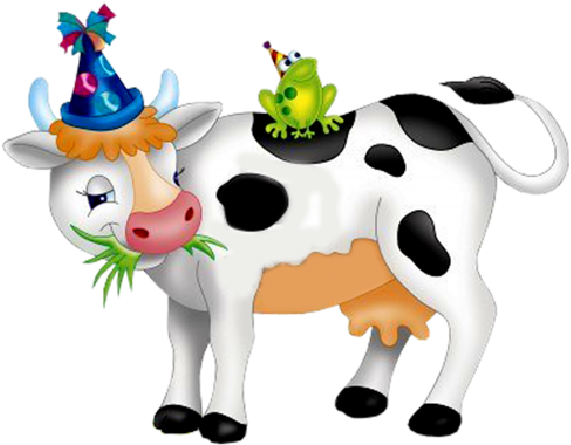 Pin By Reva Henriques On Cows - Cartoon (600x600), Png Download